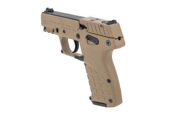 Kel Tec p17 22LR 16 Round Tan 3.9" has an adjustable rear sight